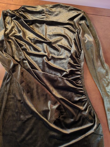 Metallic velvet dress - dress, size